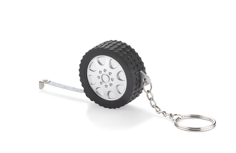 Imprinted Tire Tape Measure Keychain - Progress Promotional Products
